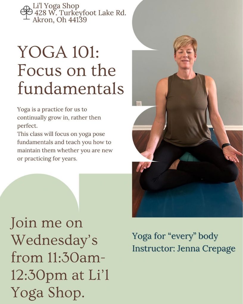 Read more about the article Yoga 101 Every Wednesday at 11:30 am